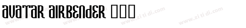 Avatar Airbender字体转换